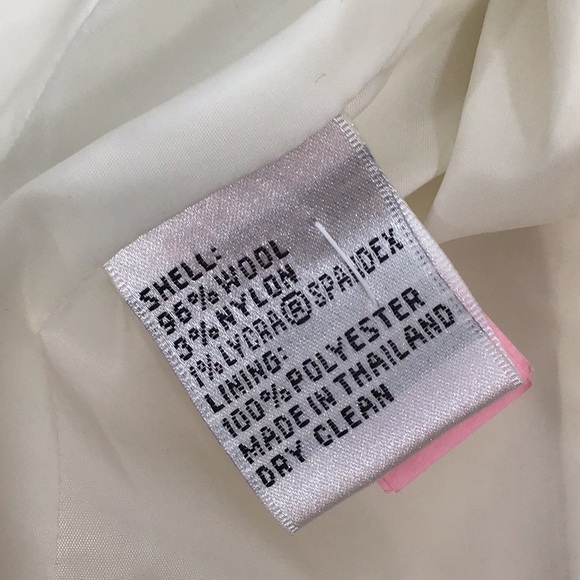 Talbots winter white wool cropped jacket 14 - Picture 8 of 11